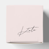 Kader voor modern roze bruidsmeisje bedankdoosjes (Bovenkant)