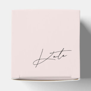 Kader voor modern roze bruidsmeisje bedankdoosjes