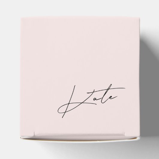 Kader voor modern roze bruidsmeisje bedankdoosjes (Bovenkant)