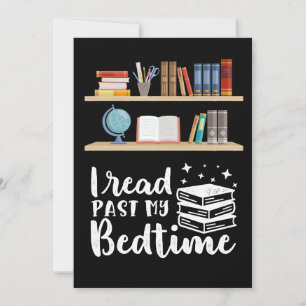 Kadergeschenk Ik Lees Voorbij Mijn Bedtijd Kaart