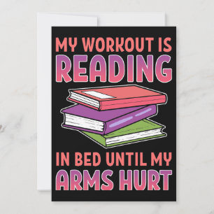 Kadergeschenk Mijn Workout Is Lezen In Bed Kaart
