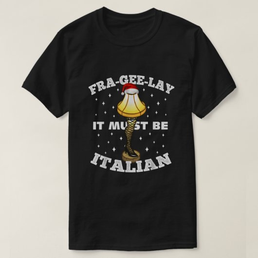 KADERLICHAAMPAGEN Het moet Italiaans zijn T-shirt (Design voorkant)