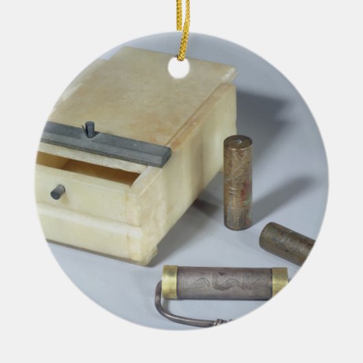 Kaders voor broodroosters en flessen voor bronzen  keramisch ornament (Voorkant)