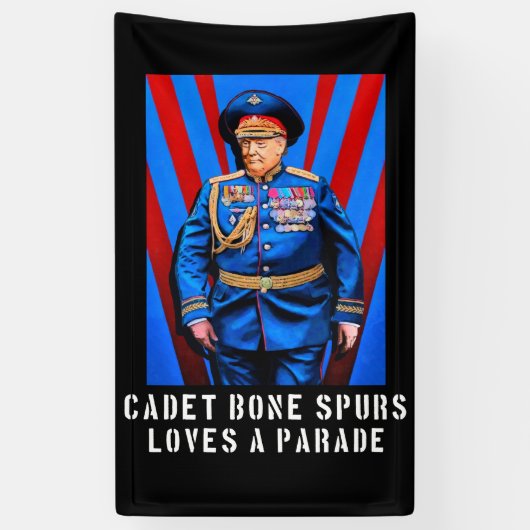 Kadet Bone Spurs - Trump Caricature Spandoek (Verticaal)