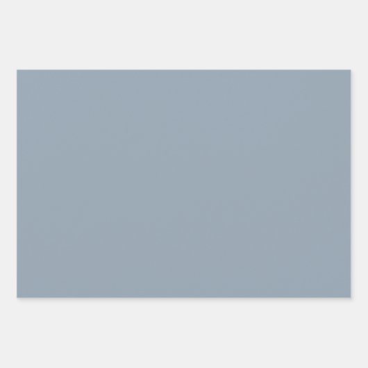 Kadet Grijze vaste kleur Inpakpapier Vel (Voorkant 3)