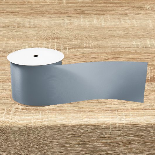 Kadet Grijze vaste kleur Satijnen Lint