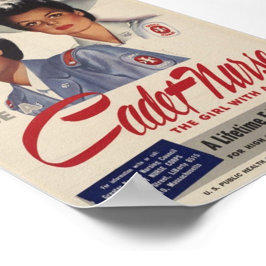  kadet zuster die reclame recruiting, poster (Hoek)