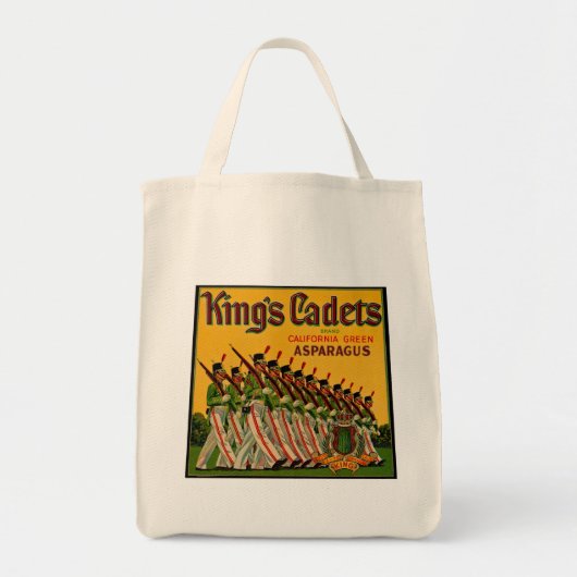 Kadetten van koning Asparagus Label Tote Bag (Voorkant)