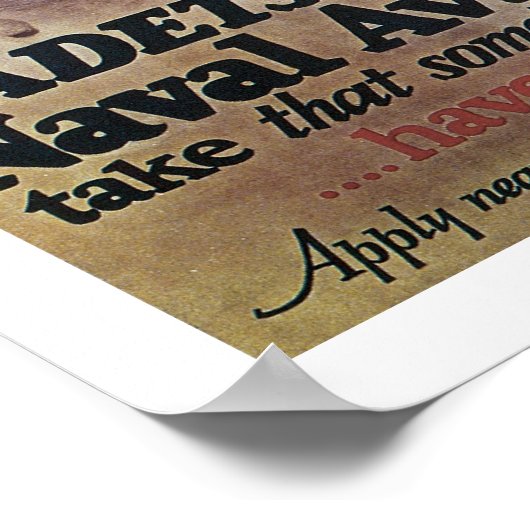 Kadetten voor de marine poster (Hoek)