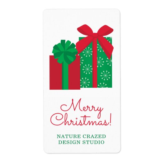Kado Cadeau Kerst Kado Label (Voorkant)