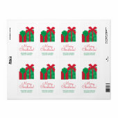 Kado Cadeau Kerst Kado Label (Full Sheet)