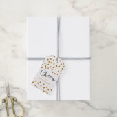 Kado cadeautags met stippen en 'proost' cadeaulabel (Met Touw)