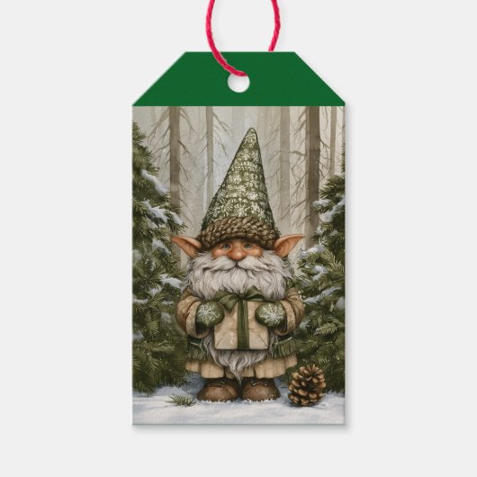 Kado gevende elf cadeaulabel (Voorkant)
