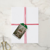 Kado gevende elf cadeaulabel (Met Touw)