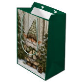 Kado gevende elf medium cadeauzakje (Achterkant Gekanteld)