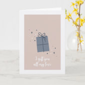 Kado mijn liefde kerstkaart kaart (Gele Bloem)