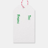 Kado-tag met vreugde cadeaulabel (Achterkant)