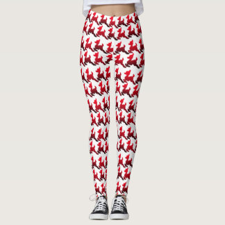 Kado Verpakte Rode & Witte Leggings