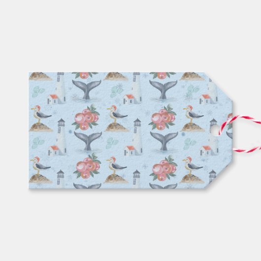 Kado voor buiten het seizoen Kaap Cod vakantie Cadeaulabel (Voorkant (Horizontaal))