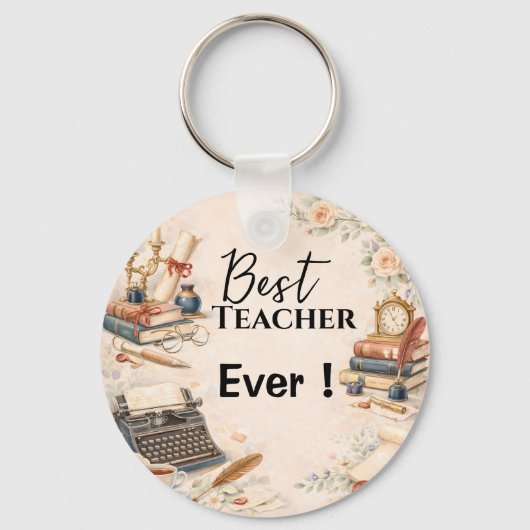 Kado Voor Engels Docent Bedankt Einde Schooljaar Sleutelhanger (Voorkant)