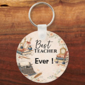 Kado Voor Engels Docent Bedankt Einde Schooljaar Sleutelhanger (Voorkant)