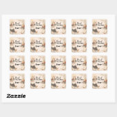 Kado Voor Engels Docent Bedankt Einde Schooljaar Vierkante Sticker (Vel)