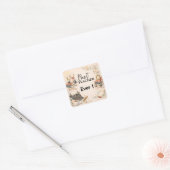 Kado Voor Engels Docent Bedankt Einde Schooljaar Vierkante Sticker (Envelop)