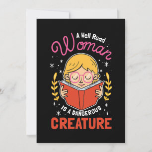 Kado voor lezer Een goed gelezen vrouw Kaart