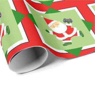 Kadootje voor videogamer met vakantie cadeaupapier