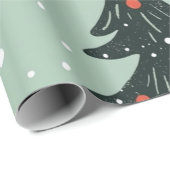 Kadopapier kerst blauw cadeaupapier (Rol Hoek)