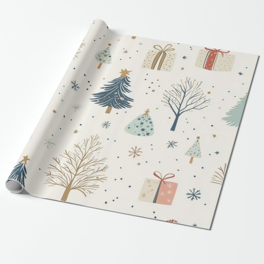Kadopapier Kerst Cadeaupapier (Uitgerold)