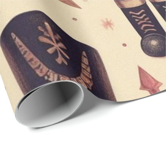 Kadopapier kerst notenkraker cadeaupapier (Rol Hoek)