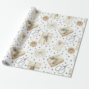 Kado's verpakkingspapier in vintage stijl voor de cadeaupapier