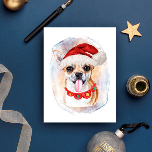 Kado's voor Chihuahua Kerstmis voor hondenliefhebb Feestdagenkaart