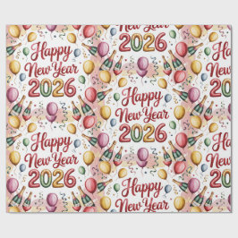 Kadoverpakkings-papier Nieuwjaar 2026 Kadoverpakki Cadeaupapier