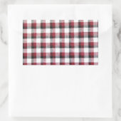 Kadrille Red White en Black Style Rechthoekige Sticker (Tas)