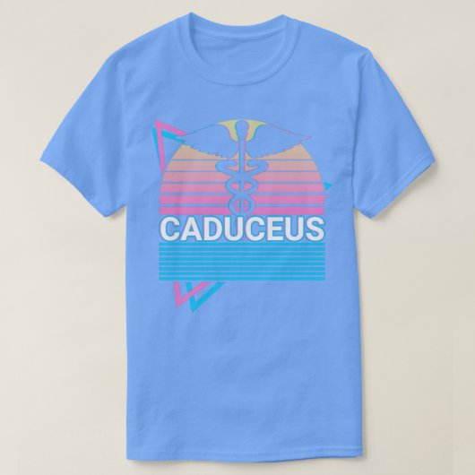 Kaduceus Heralds Wereld Personeel Hermes Hermetici T-shirt (Design voorkant)