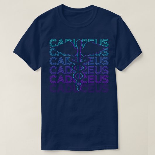 Kaduceus Heralds Wereld Personeel Hermes Hermetici T-shirt (Design voorkant)