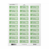 Kaduceus met lederen achtergrondetiket etiket (Full Sheet)