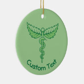 Kaduceus met Ornament van keramische bladeren (Rechts)