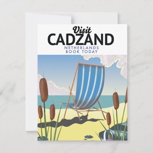 Kadzand-Nederlandse strandreisposter (Voorkant)