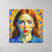 “Kaela” - Patroon van een verleden Canvas Afdruk (Voorkant)