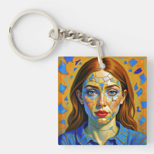 “Kaela” - Patroon van een verleden Sleutelhanger (voorkant)