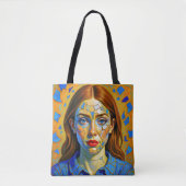 “Kaela” - Patroon van een verleden Tote Bag (Voorkant)