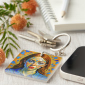 “Kaela” - Pattern of a Past Sleutelhanger (Voorkant Rechts)