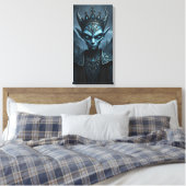 Kael'Thar de Leegtekoning Donkere Fantasie Canvas Afdruk (Insitu (Slaapkamer))