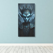 Kael'Thar de Leegtekoning Donkere Fantasie Canvas Afdruk (Insitu (Houten vloer))
