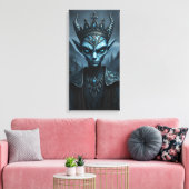 Kael'Thar de Leegtekoning Donkere Fantasie Canvas Afdruk (Insitu (Woonkamer))