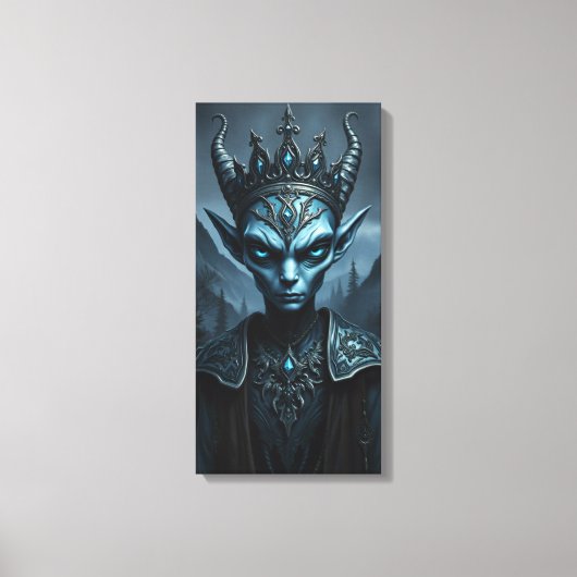 Kael'Thar de Leegtekoning Donkere Fantasie Canvas Afdruk (Voorkant)