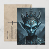 Kael'Thar Void King - Gotische Donkere Fantasy Ans Briefkaart (Voorkant / Achterkant)